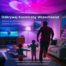 Astronaucik MAX PRO – Projektor Galaktyki z głośniczkiem Bluetooth